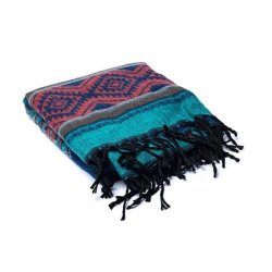 Luksus Meditationssjal i bldt akryl - Ocean - 100x200 cm.