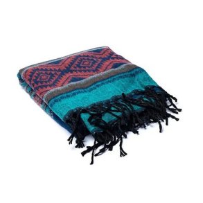 Luksus Meditationssjal i bldt akryl - Ocean - 100x200 cm.