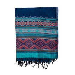 Luksus Meditationssjal i bldt akryl - Ocean - 100x200 cm.