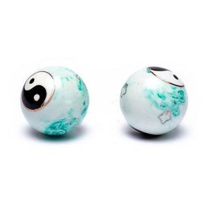 Meridian kugler - Yin og Yang - Marmor