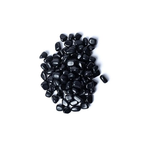 Sort Agat sten i A kvalitet - 1000 gr.