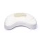 Yogi & Yogini Meditationspude Halvmne med boghvedeskaller i Natur, Flower of Life - 37 x 17 x 13 cm