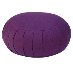 Zafu Basic Meditationspude med speltskaller - 36 x 17 cm.