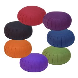 Zafu Basic Meditationspude med speltskaller - 36 x 17 cm.