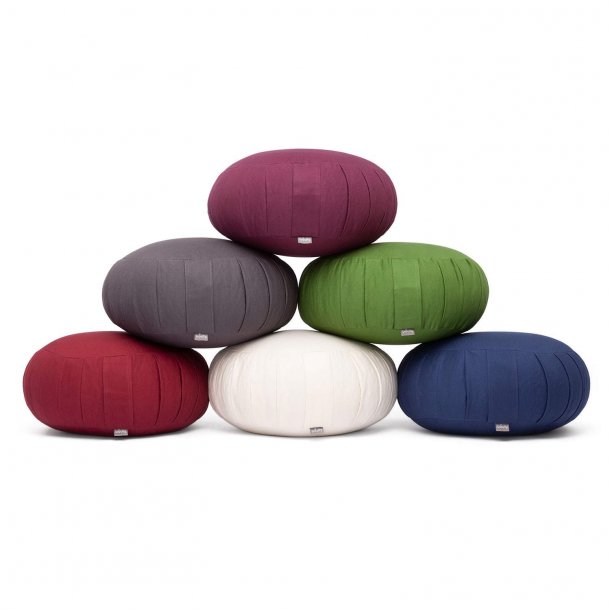 Zafu Eco Meditationspude med plisser - Kapok - kologisk