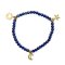 Armbnd af Lapiz Lazuli m. 3 vedhng