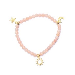 Armbnd af Solsten m. 3 vedhng