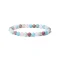 Armb�nd med Aquamarin, Rosenkvarts, Amazonit og Thulite i AA kvalitet