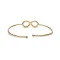 Justerbart messing Armb�nd, Infinity