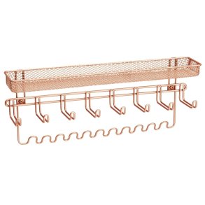 Smykkeorganizer til v�g, Rose Gold - 38,1 x 7 x 15,9 cm