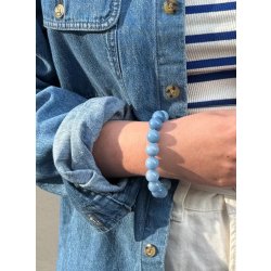 SOI Chunky Aquamarin Krystal armbnd - Mod