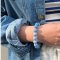 SOI Chunky Aquamarin Krystal armbnd - Mod