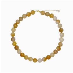 SOI Faro Orange Aventurin Krystal halsk�de - Gl�de