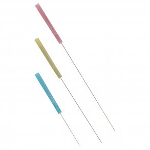 Akupunkturnle med plastikhndtag - JJ 0,20x25 mm - 100 stk.