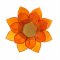 Lotus Capiz fyrfadsstage Orange - 2. Chakra med guldkant