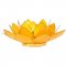 Lotus Capiz fyrfadsstage 3. Chakra - Gul med guldkant