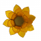 Lotus Capiz fyrfadsstage 3. Chakra - Gul med guldkant