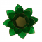 Lotus Capiz fyrfadsstage 4. Chakra - Grn med guldkant