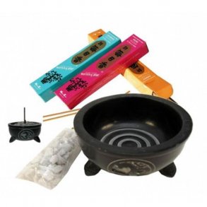 Rgelsesbrnder i sort sbesten med hvide sten - Ohm