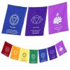 Flag p snor i de 7 Chakra'er  med bekrftelser p engelsk