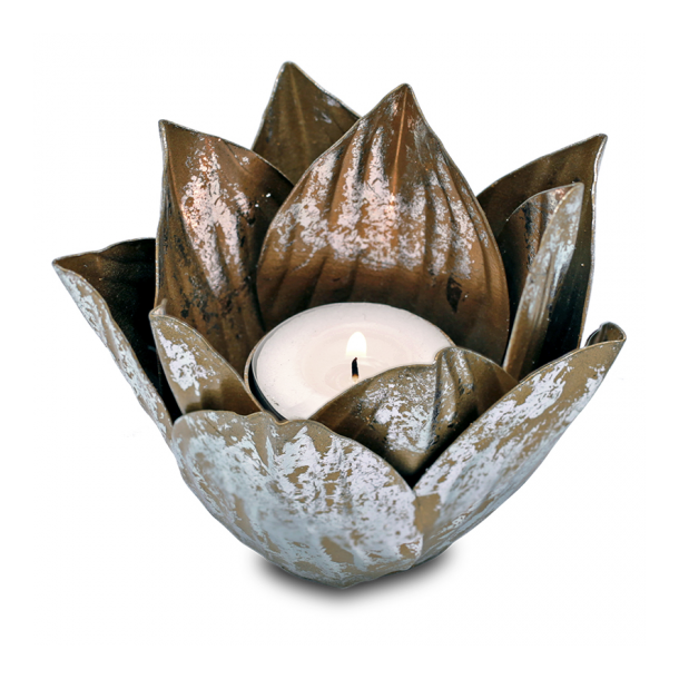 Lotus Atmosfrisk fyrfadsstage - 8 x 10 cm.