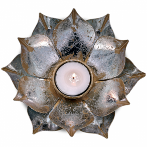 Atmosfrisk fyrfadsstage - ben Lotus - 15 x 4 cm.