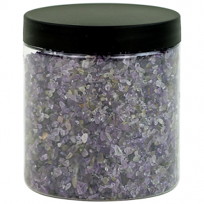 Amethyst Pyntesten i gennemsigtig krukke