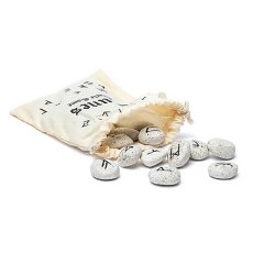 Runer Orakel Spil Keramisk i bomuldspose - 25 sten