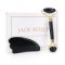 Gua Sha St med Ansigtsrulle og Massageredskab - Obsidian