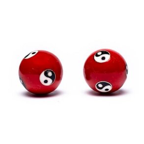Meridian kugler - Lille Yin og Yang - R�d