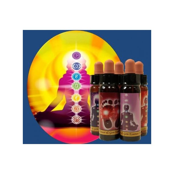 Chakra Essens - Hjlp til balancering af dine chakraer - 10 ml.