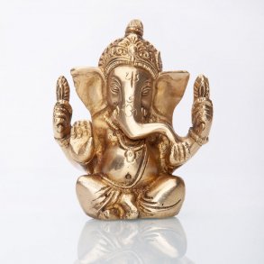  Ganesha Statue i messing - 12 cm.