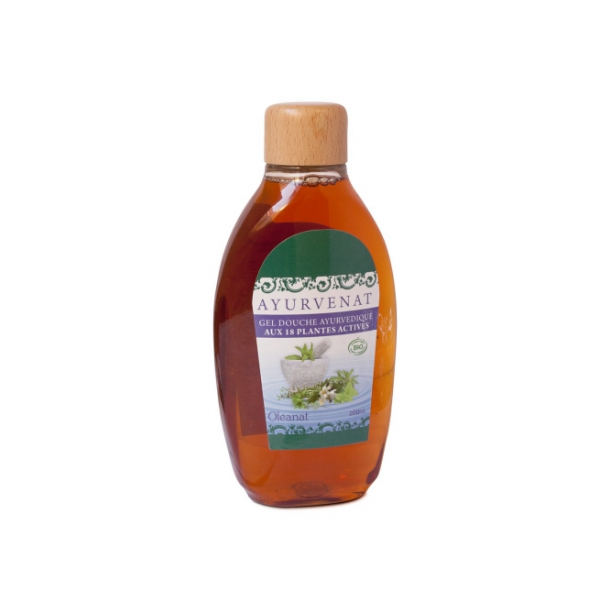 Ayurvedisk Shower gel med 18 forskellige urter - kologisk - 200 ml.