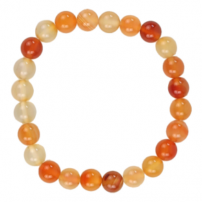 Armbånd med Karneol - 19 cm.