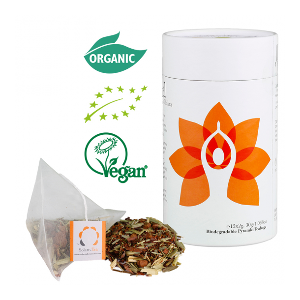 Solaris Chakra te - I feel: Sacral Chakra - kologisk - 15 stk.
