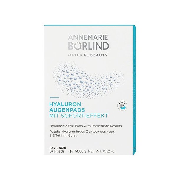 Annemarie Brlind Natural Beauty Hyaluron Eyepads - 6 x 2 stk.