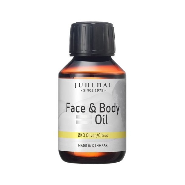 Juhldal Face &amp; Body Oil - No. 4 - Oliven Citrus - 100 ml. - kologisk