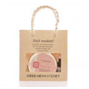 Sæbeværkstedets Hold Masken med Rosa Ler - Til følsom hud