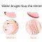 Gua Sha St med Ansigtsrulle og Massageredskab - Rosenkvarts
