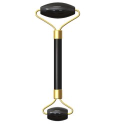 Gua Sha Ansigtsrulle af Obsidian - 14,5 cm.