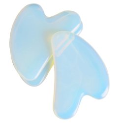 Gua Sha Massageredskab af Opalit i hjerteform - 8 cm.