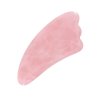 Gua Sha Massageredskab i Naturlig Rosakvarts - 11,5 cm.