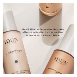 IDUN Minerals Foundation Norrsken Saga 203, Vegansk - 30 ml.