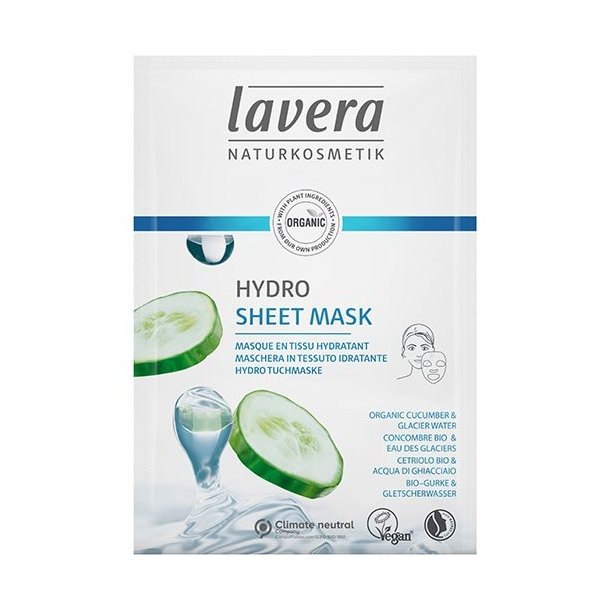 Lavera Naturkosmetik Sheet Mask Hydrating m. Agurk