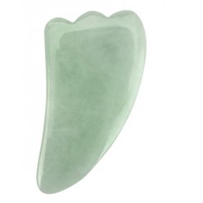 Gua Sha Massageredskab i Naturlig Jadesten - 11,5 cm.