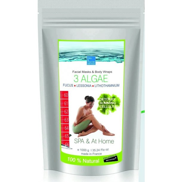3 ALGAE Seaweed Powder - Reducere cellulite og aldningstegn