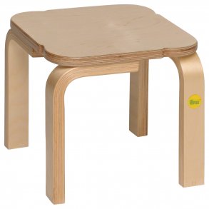 Trtaburet Firkantet Stabelbar - Hjde: 25 cm.