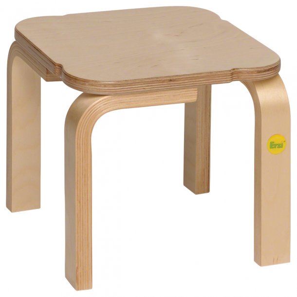 Trtaburet Firkantet Stabelbar - Hjde: 25 cm.