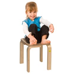 Trtaburet Firkantet Stabelbar - Hjde: 38 cm.