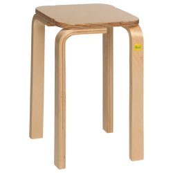 Trtaburet Firkantet Stabelbar - Hjde: 45 cm.